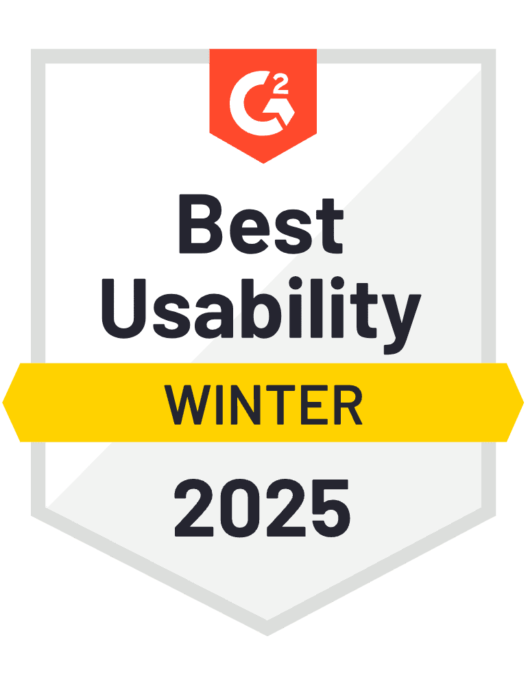 G2 2025 Winter - Best Usability